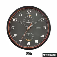 RHYTHM 丽声钟表 客厅欧式壁钟温度计湿度计挂钟CFG722NR03