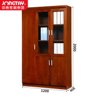 中泰(jongtay)J-M0SA03 文件柜木质档案柜1.2米组合书籍柜5门办公室柜子带锁收纳储物柜