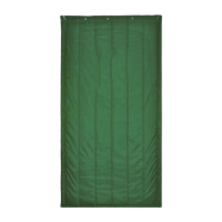 鸣固 棉门帘 冬季两层棉保暖防风挡风隔音门帘 隔断门帘防寒窗帘 军绿色 0.8*2m无窗口 KD235117