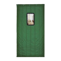 鸣固 棉门帘 冬季两层棉保暖防风挡风隔音门帘 隔断门帘防寒窗帘 军绿色 0.8*2m(40*60cm窗口)