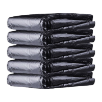 鸣固 黑色垃圾袋 物业酒店环卫垃圾袋 一次性加大加厚塑料垃圾袋 80*100cm 3.4丝 加厚款 100个