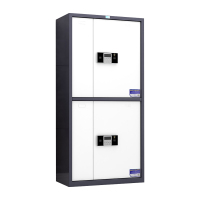 臻远 ZY5121113 文件柜档案资料柜钢制密码锁 灰白套色通双节电子锁