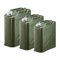 鸣固 加厚便携式油桶 大铁皮柴油壶罐摩托汽车备用油箱 升级加厚10L铝盖立式