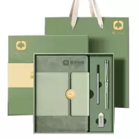 知禹西科定制办公记事本可印logo轻奢简约商务笔记本++签字笔+U盘套装XW-BJB03