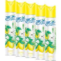 雷达空气清新喷雾空气清新剂320ml*5瓶 阳光鲜柠香型 酒店办公楼卫生间除臭芳香剂