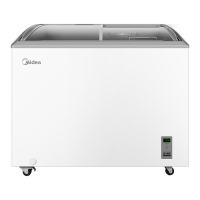 [自营]美的冰箱(Midea)展示柜玻璃门冷藏冷冻柜冰柜商用卧式速冻柜大容量海鲜柜雪糕展示柜256升SD-339HKEM