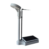 鸣固 ZH4116医院药店体检中心学校幼儿园体检机械身高体重秤 160KG普通机械