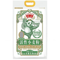 鲁花福花(熊猫)多用途活性小麦粉2.5kg家用小麦饺子面粉 饺子面条馒头包子烙饼面食通用 多用途面粉 高筋面粉