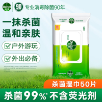 滴露(Dettol) 卫生湿巾湿纸巾50片 (单位:包)