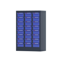 臻远 ZYLJG-W64 零件柜 24抽蓝色无门中号 465*220*666