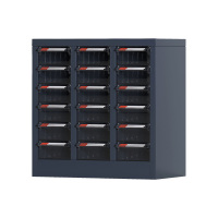 臻远 ZYLJG-W69 零件柜 18抽透明无门大号 550*300*560