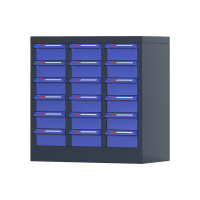 臻远 ZYLJG-W70 零件柜 18抽蓝色无门大号 550*300*560