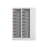 臻远 ZY5080102A4文件收纳柜 双列18抽带门 601*390*898mm 单位:台