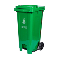 臻远 ZY5052307 垃圾桶240L脚踏款 58.5*73*105cm(单位:个)绿色