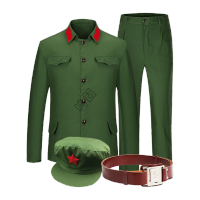 鸣固 65式老式J装 怀旧军绿套装 2XL/175