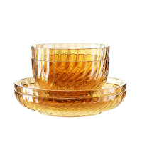 乐美雅(Luminarc) 塞纳琉光餐具4件套LC-CJJ1125 (小碗4.5寸x2+小盘7寸x2)