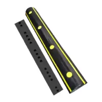 鸣固橡胶防撞条防撞块仓库物流卸货平台码头墙面保护垫缓冲块防撞条-100*13.5*4.5cm两边黄膜