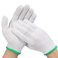 翌嘉YJ5121706棉纱线手套耐磨防滑劳保防护手套 10针(10双)