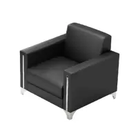 臻远ZY-SY-231简约现代商务会客洽谈公司接待沙发西皮单人位