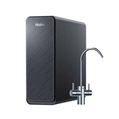 海尔家用净水器玄晶款厨房净水机双出水RO反渗透鲜活厨下净水过滤加热净饮新款800G大通量HKC1560-R689D2U1