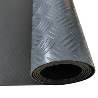 臻远 ZY-DT048橡胶防滑阻燃地垫车间仓库地板垫走廊地毯 灰色1.2米宽1米长