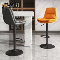 苏宁 金菲罗格 办公家具 简约软包靠背固定脚吧椅 颜色备注