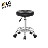 苏宁 金菲罗格 办公家具 黑色可旋转吧椅