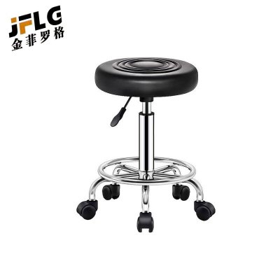 苏宁 金菲罗格 办公家具 黑色可旋转吧椅