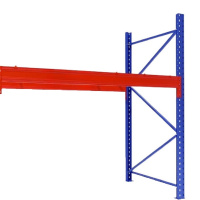 臻远 ZY4121434重型货架仓储高位货架单层称重3000kg 蓝橘色副架1层