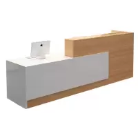 苏宁 金菲罗格 办公家具 木质接待会客前台桌颜色备注 3000*600*750/1000