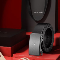 皮尔卡丹黑色男式自动扣皮带W41866311-7A