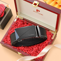 皮尔卡丹黑色男式自动扣皮带W42814061-13A