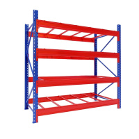 臻远 ZY4121509重型货架仓储高位货架单层称重1000kg 蓝橘色主架4层