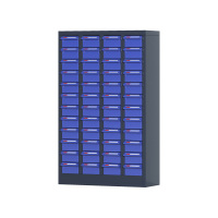 臻远 ZYLJG-W36 零件柜 48抽蓝色无门中号 610*220*954