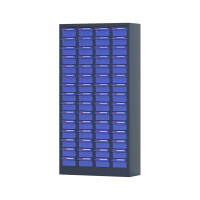 臻远 ZYLJG-W52 零件柜 60抽蓝色无门中号 611*220*1170