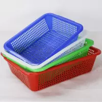 全适大号商用厨房收纳筐食堂储物器皿菜篮子水果滤水沥水篮54*40*17cm