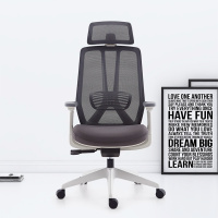 臻远ZY-7819办公椅人体工学椅转椅电脑椅 黑色3D升降扶手