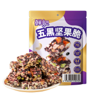 苏宁宜品推荐鲜记五黑坚果脆300g甜味便携袋装健康美味多种营养