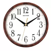 RHYTHM 丽声日本丽声挂钟客厅卧室简约钟表装饰创意家用座挂一体石英钟 CMG890DR06