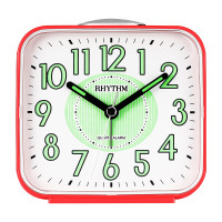 丽声(RHYTHM)低音闹钟贪睡闹铃可爱卡通卧室床头石英钟表夜光学生儿童小闹钟 CRA629NR01