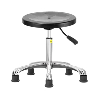 臻远ZY-7930防静电椅子车间流水线升降椅子 40-53cm(铝合金黑脚杯)