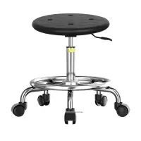 臻远ZY-7937防静电椅子车间流水线升降椅子 42-56cm圈脚黑色轮子