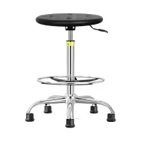 臻远ZY-7939防静电椅子车间流水线升降椅子 60-80cm五爪黑脚杯
