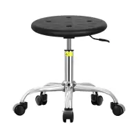臻远ZY-7940防静电椅子车间流水线升降椅子 42-56cm五爪黑色轮子