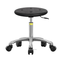 臻远ZY-7943防静电椅子车间流水线升降椅子 40-54cm铝合金五星脚轮子