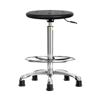 臻远ZY-7948防静电椅子车间流水线升降椅子 60-80CM铝合金黑脚杯