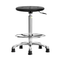 臻远ZY-7948防静电椅子车间流水线升降椅子 60-80CM铝合金黑脚杯