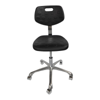 臻远ZY-7955防静电椅子车间流水线升降椅子 40-54cm不生锈脚带合金轮子