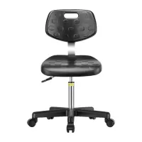 臻远ZY-7957防静电椅子车间流水线升降椅子 40-54cm黑尼龙脚轮子款