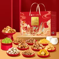 良品铺子良品甄选欢聚礼坚果炒货休闲零食组合1535g